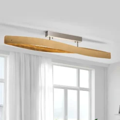 Hieno LED-kattovalaisin lehtimetalliviimeistelyllä