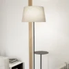 Hotel-lattiavalaisin, beige/musta, korkeus 150 cm, kangas/metalli