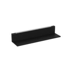 Hyllyn seinävalaisin, musta, teräs, 60 cm pitkä, 2 x LED-valo