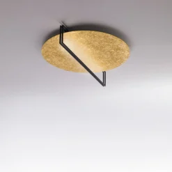 ICONE Essenza kattovalaisin 927 Ø47cm kulta/musta