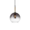 Ideal Lux Empire Sfera -riippuvalaisin, kirkas/savunharmaa lasi