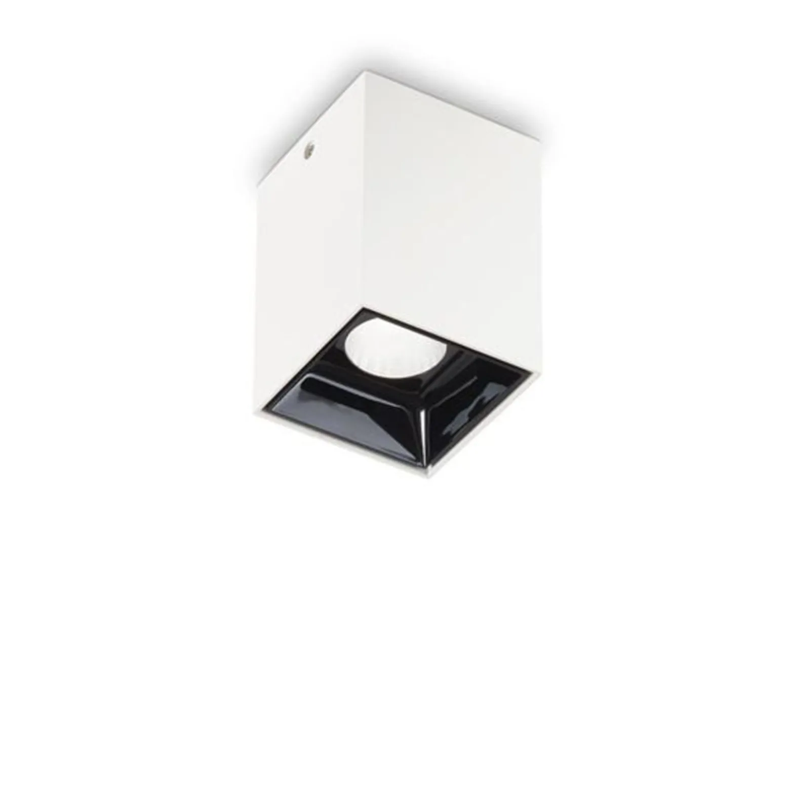 Ideal Lux LED-downlight Nitro Square valkoinen, korkeus 9 cm, metallia