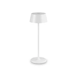 Ideal Lux LED ladattava ulkovalaisin Pure, valkoinen metalli 32 cm
