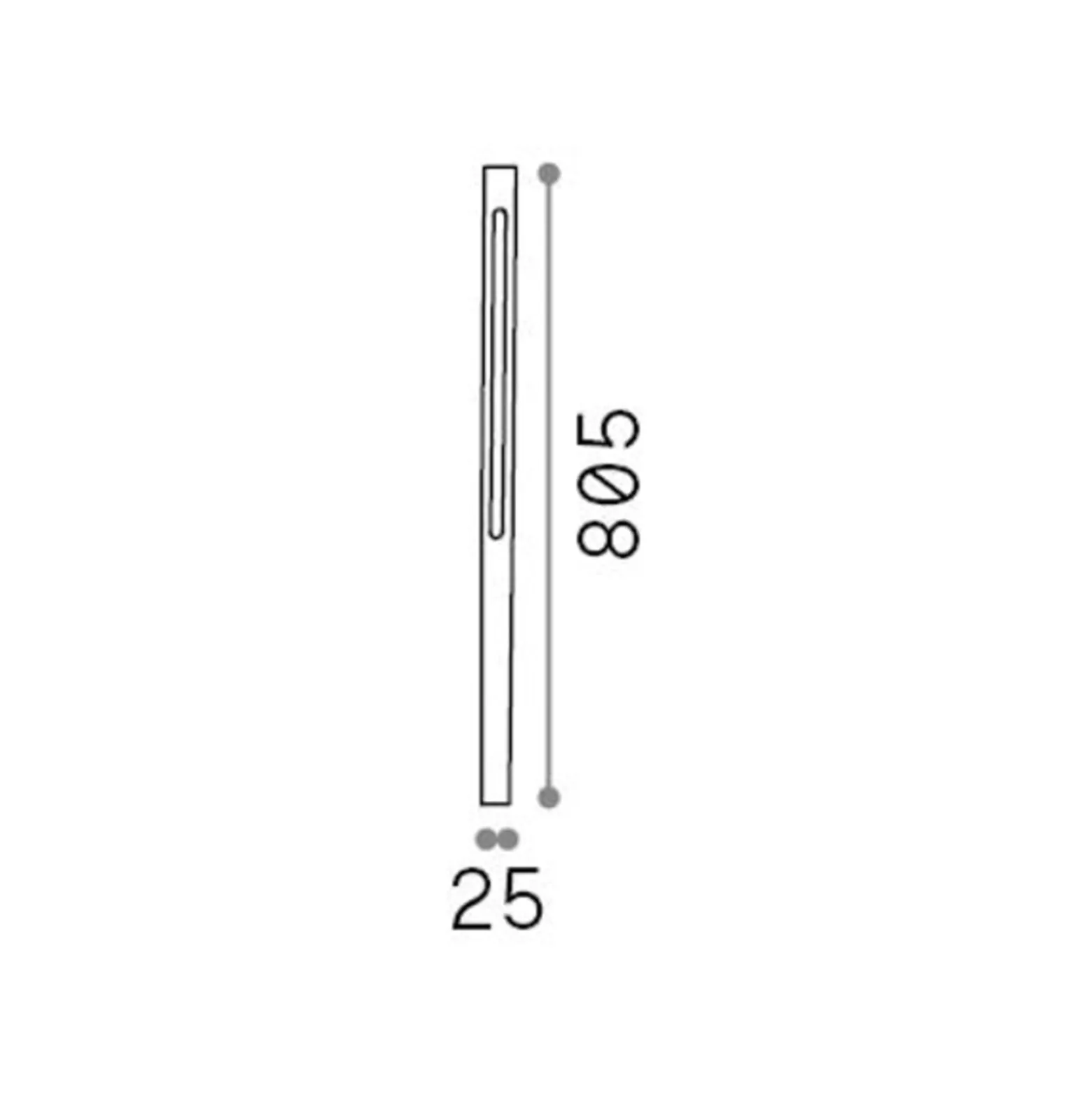 Ideal Lux LED polku valo Jedi antrasiitti metalli Korkeus 80,5 cm