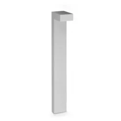 IDEAL LUX LED-pylväsvalaisin Sirio, harmaa, korkeus 80 cm, metalli