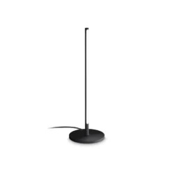 Ideal Lux LED-pöytävalaisin Filo musta alumiini korkeus 47 cm