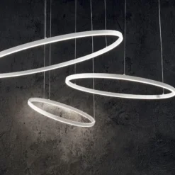 Ideal Lux LED-riippuvalaisin Oracle Slim Ø 50 cm valkoinen 3000 K