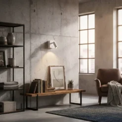 Ideal Lux LED-seinäkohdevalaisin Bean, valkoinen, leveys 7 cm, metalli
