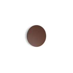 Ideal Lux LED-ulkoseinävalaisin Punto, ruskea, Ø 18 cm, metallia