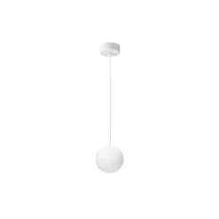 Ideal Lux Mapa-riippuvalaisin, Ø 10 cm, opaalilasi, maapallo