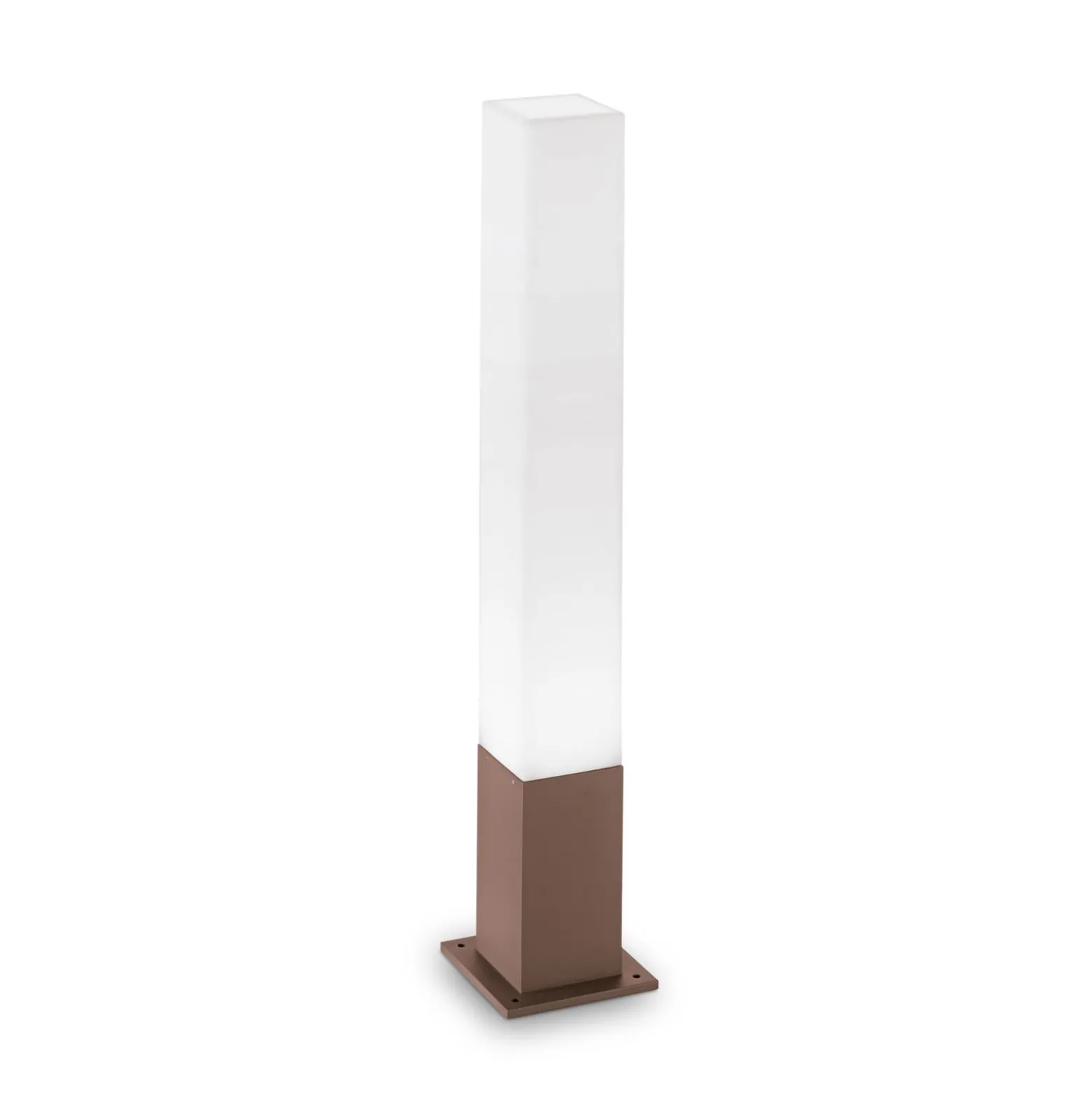 Ideal Lux pylväsvalaisin Edo square, kahvinruskea, GX53
