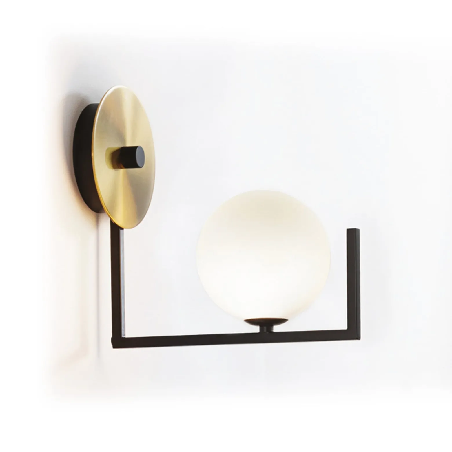 IDEAL LUX -seinälamppu Birds, musta/messinki, korkeus 25 cm, metallia