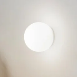 Ideal Lux seinävalaisin Mapa, Ø 20 cm, E27, valkoinen, lasi, pallo