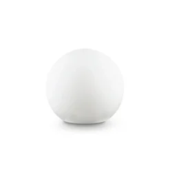 Ideal Lux Sole maapiikkavalaisin, valkoinen, muovia, Ø 30 cm