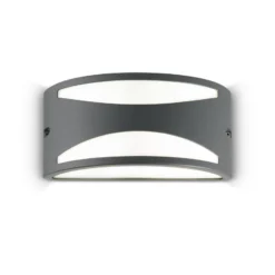 Ideal Lux ulkoseinävalaisin Rex-3, antrasiitti, alumiini, leveys 25 cm