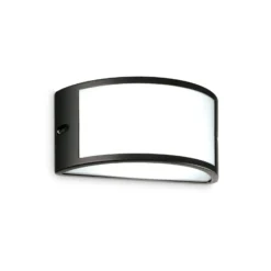 Ideal Lux ulkoseinävalaisin Rex 1, musta, alumiini, IP44, E27