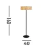 Isla lattiavalaisin, Ø 40 cm, ruskea, beige, bambu, teräs