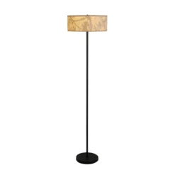 Isla lattiavalaisin, Ø 40 cm, ruskea, beige, bambu, teräs