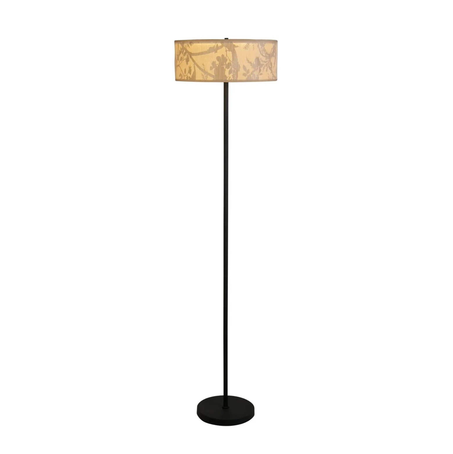 Isla lattiavalaisin, Ø 40 cm, ruskea, beige, bambu, teräs