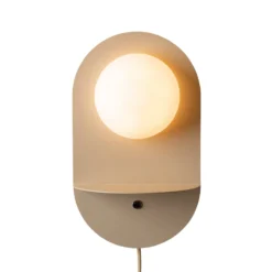 It's about RoMi Seinälamppu Tokyo, beige, pistoke, hylly