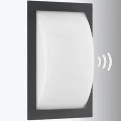 Ivett LED-ulkoseinävalaisin, grafiitti, liiketunnistin