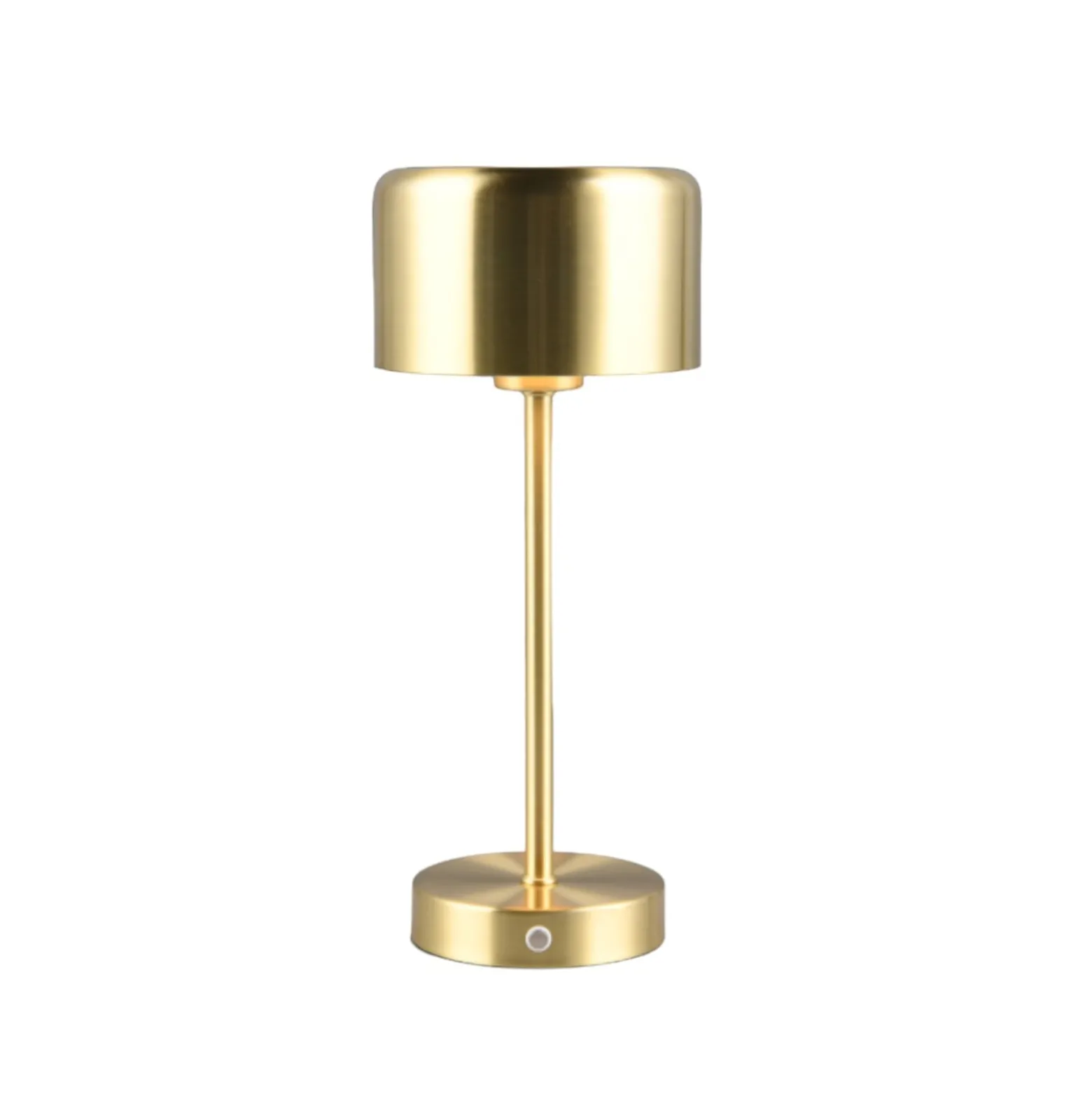 Jeff LED ladattava pöytävalaisin, matta messinki, korkeus 30 cm, metallia
