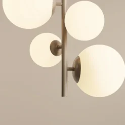 Joel-riippuvalaisin, beige/valkoinen, 4-lamppuinen
