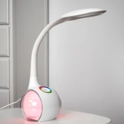 Joustava LED-pöytävalaisin Paula, valkoinen