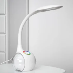 Joustava LED-pöytävalaisin Paula, valkoinen