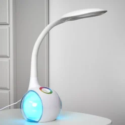 Joustava LED-pöytävalaisin Paula, valkoinen