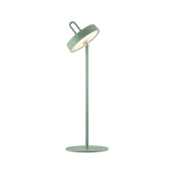 JUST LIGHT. Amag LED-ladattava pöytävalaisin, vihreä, rauta, IP44