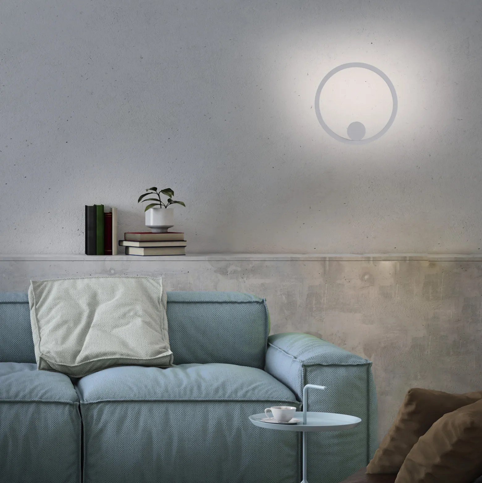 JUST LIGHT. LED-akku-seinävalaisin Archie, valkoinen, 3 000 K