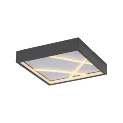 JUST LIGHT. LED-kattovalaisin Mikado, 30 x 30 cm, musta