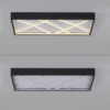 JUST LIGHT. LED-kattovalaisin Mikado, 60 x 30 cm, musta