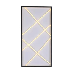 JUST LIGHT. LED-kattovalaisin Mikado, 60 x 30 cm, musta