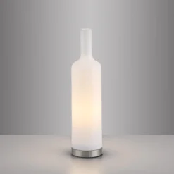 JUST LIGHT. Pöytävalaisin Bottle, opaali, lasi, E14