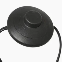 Kaareva lattiavalaisin Sparkled Light, kerma/nylon kerma, 240 cm