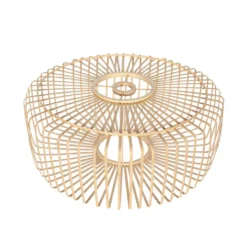 Kaareva maavalaisin Sparkled Light pronssi/ruskea, 240 cm, puu