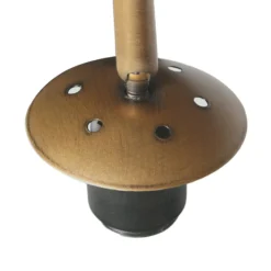 Kaareva maavalaisin Sparkled Light pronssi/ruskea, 240 cm, puu
