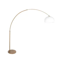 Kaareva maavalaisin Sparkled Light pronssi/valkoinen 240 cm muovi