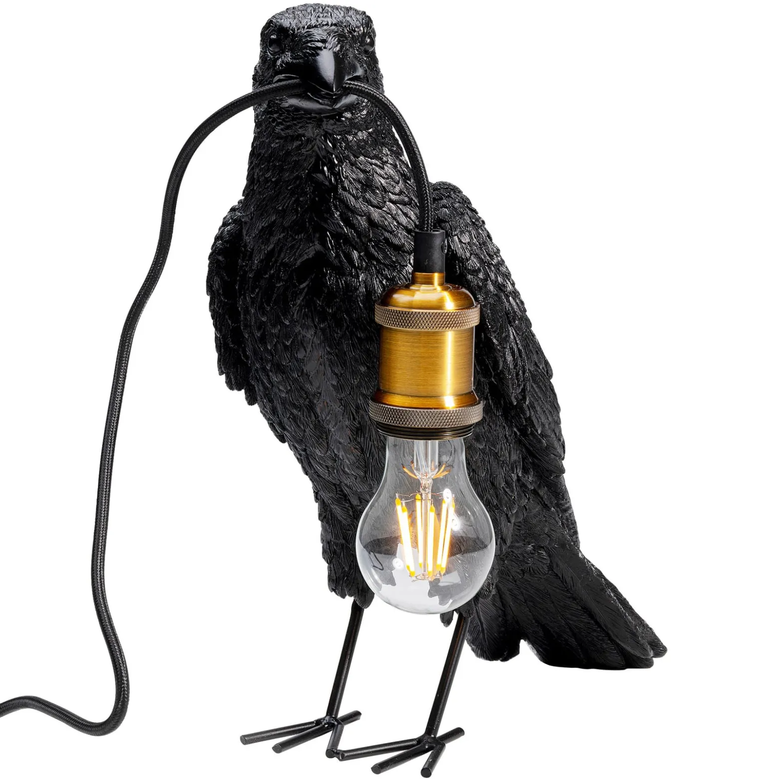 KARE Animal Crow pöytävalaisin variksen muotoisena