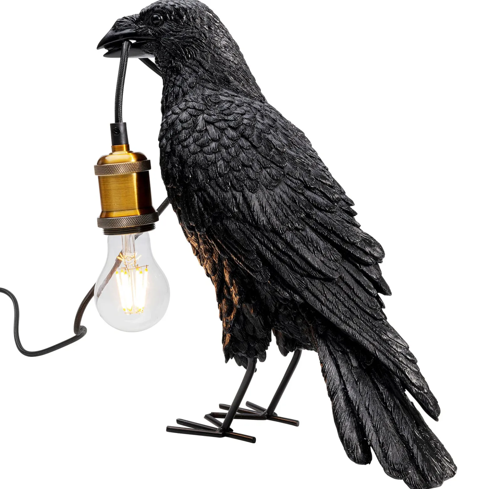 KARE Animal Crow pöytävalaisin variksen muotoisena