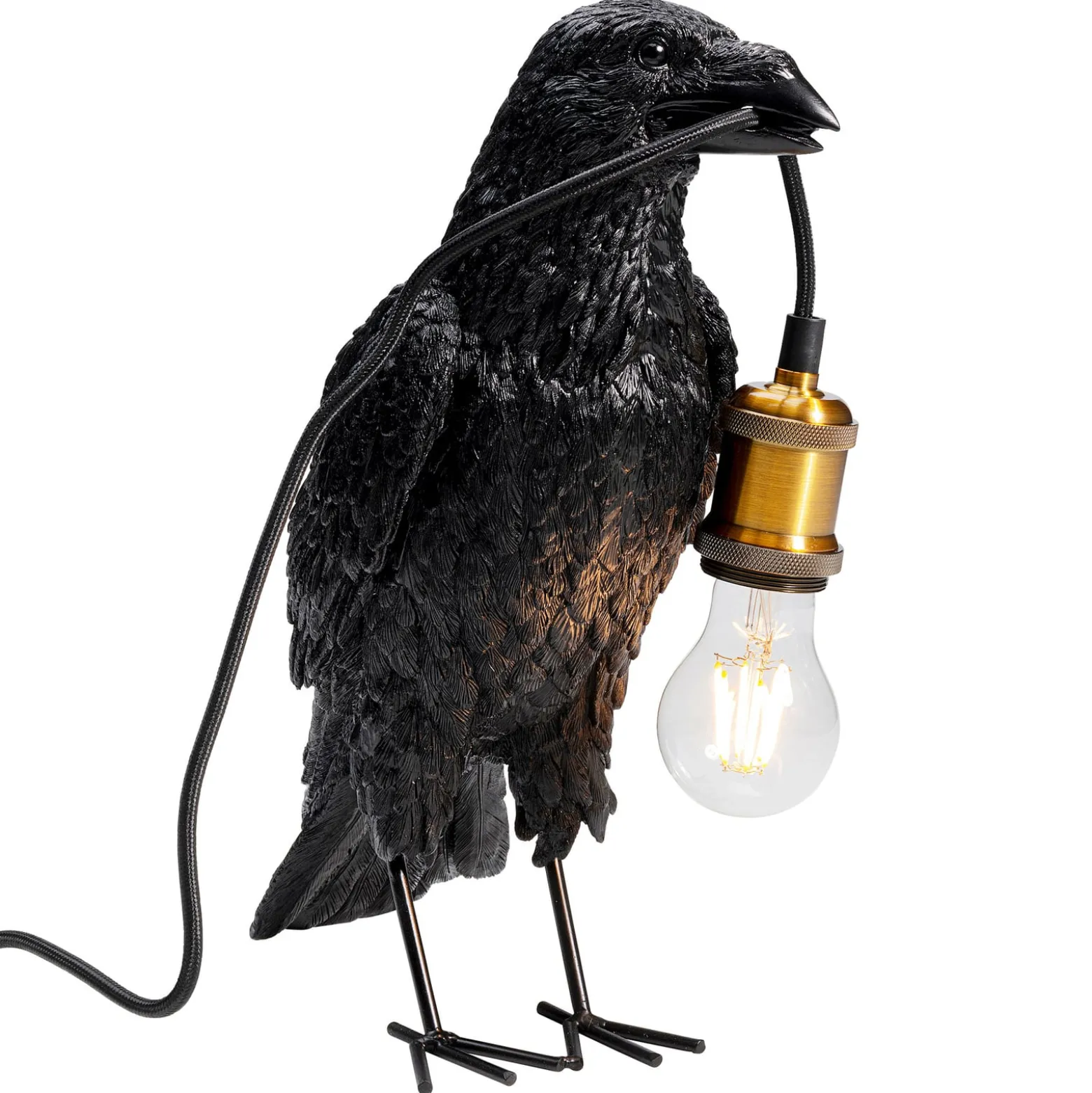 KARE Animal Crow pöytävalaisin variksen muotoisena
