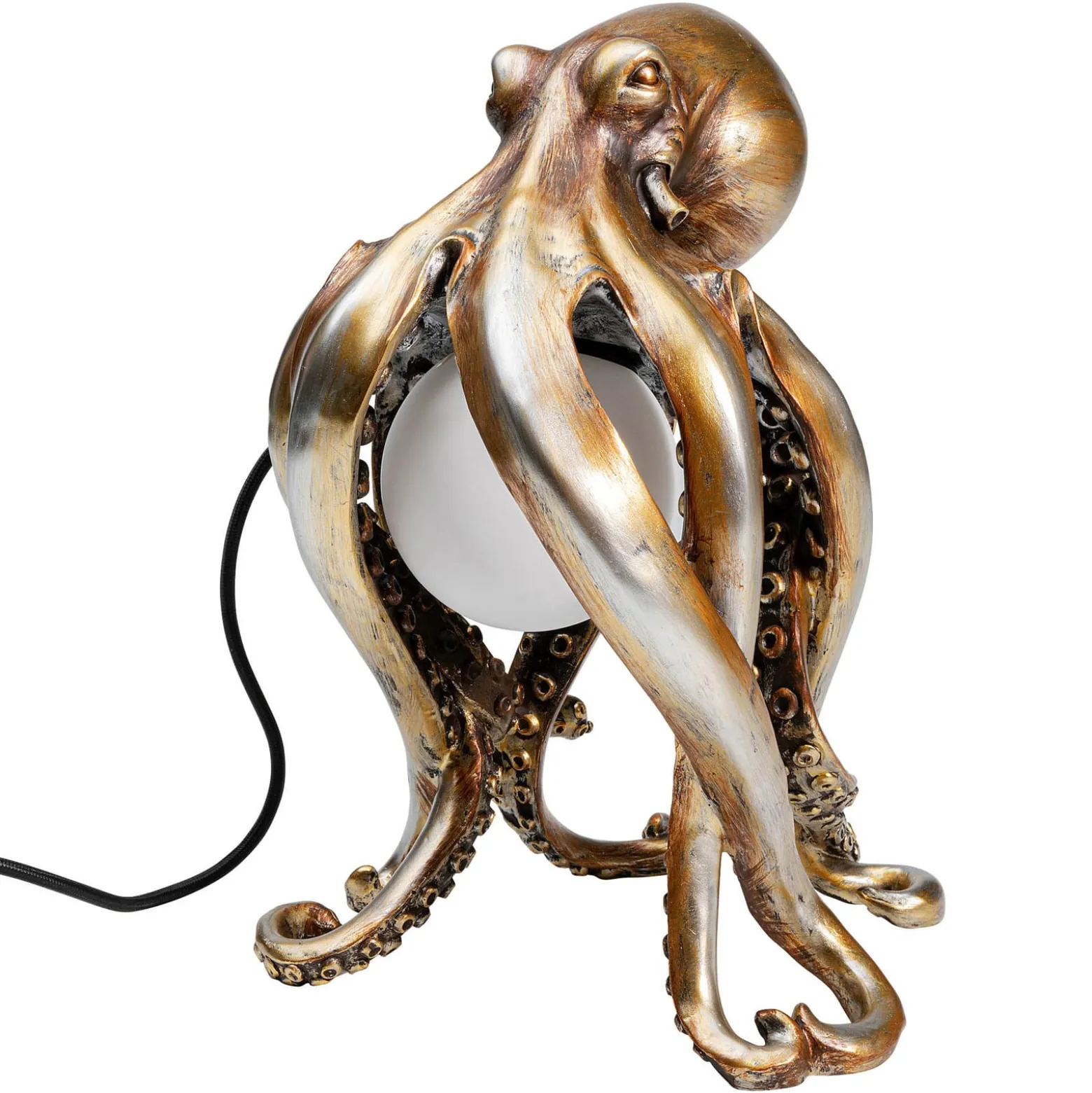 KARE Animal Octopus pöytävalaisin kultaa