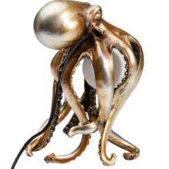 KARE Animal Octopus pöytävalaisin kultaa