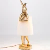 Kare Animal Rabbit pöytävalaisin, kulta/valkoinen, 68 cm, E14