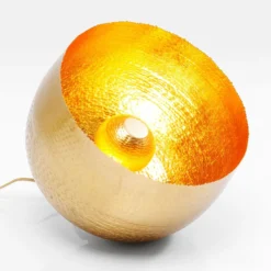 KARE Apollon -pöytävalaisin, mattakulta, Ø35 cm