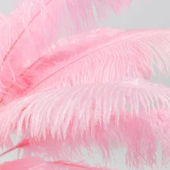 KARE Feather Palm -pöytävalo sulilla, pinkki