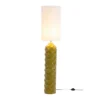 Kare Luma -lattiavalaisin, vihreä, puuvilla/kivitavara, 128 cm