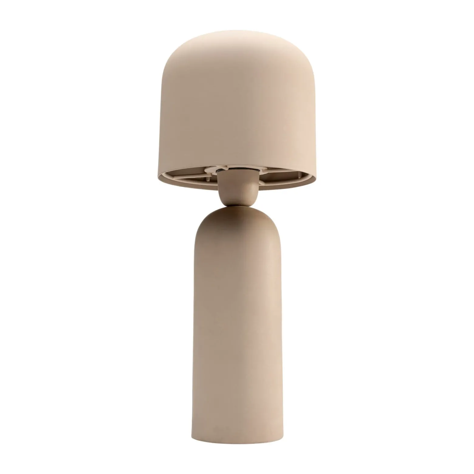 KARE Maya pöytävalaisin, beige, terästä, korkeus 39 cm